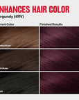 Revlon ColorSilk Tone + Gloss + Care Demi Permanent Hair Color, Dye Kit with Leave-In Scalp and Haircare Serum, 2x Shinier, 4x Stronger, 4RV Burgundy, 4.5 fl oz