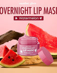 Lip Mask with Watermelon – Overnight Lip Repair, Intense Hydration & Smoothing – Dermatologist Tested, Korean Skin Care – 95% Natural, Clean Beauty, Cruelty-Free – 1 Pack