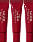 Cay Skin Isle Lip Balm SPF 30 – High Shine, Hydrating + Sheer Lip Gloss in Vanilla Brown Sugar Flavor – Formulated with Natural Ingredients for All Skin Tones – 3-Pack, Bad Gyal Berry, 1.05 oz