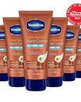 Vaseline Intensive Care Hand Crème Moisturizer for Dry Hands Hydra Replenish Made with hyaluronic acid, vitamin B3, and cocoa butter 3.4 oz 6 Count