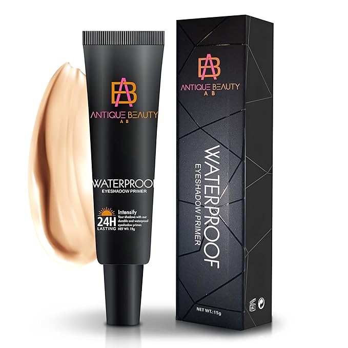 Waterproof Eyeshadow Primer for Oily Eyelids – 24H Long Lasting, Smudge-Proof Eye Primer Base for All Skin Tones – Antique Beauty (15 g)