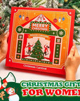 2025 Advent Calendar, New Year Gifts for Women with Hand Cream, Bubble Bath, Body Butter, Necklace, Bracelet, Brooch, Beauty Skincare Bath and Body Gift Set, 24 Days of Holiday Gift