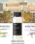Scentia Hotel Diffuser Oil Inspired by 5-Star Hotel Scent - 120 mL 4.06 fl oz - Essential Oil Botanical Jasmine, Bergamot & Fresh Marine Notes for Aromatherapy Diffusers - Escapade, Thanksgiving Gift