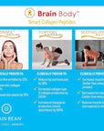 Brain Body Collagen Peptides Powder - Vital Protein & Collagen Supplement for Women & Men - Hydrolyzed Type I & III for Hair, Skin, Nails & Joint Health - 25 Servings - Creamy Vanilla Coconut - 875g