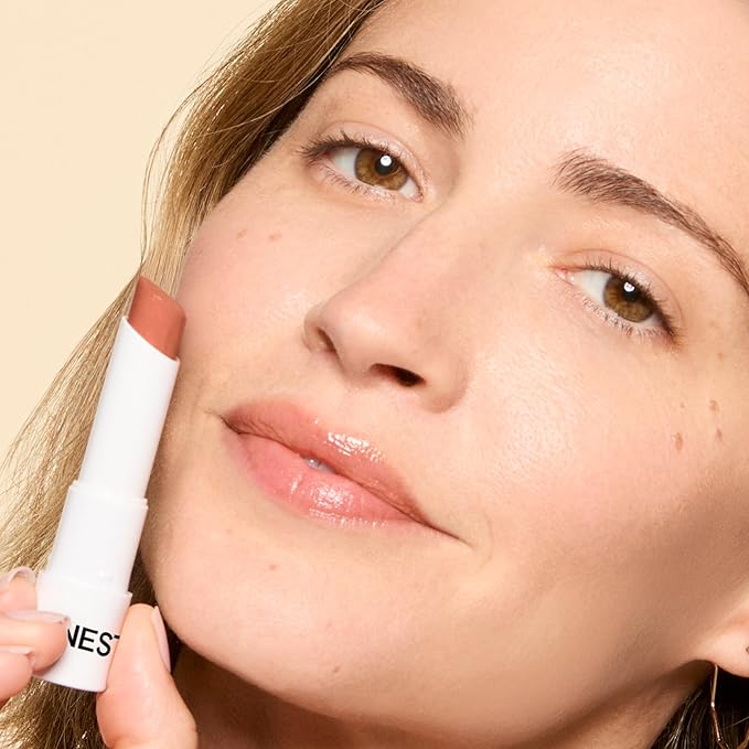 Honest Beauty Moisturizing Vegan Tinted Lip Balm | Antioxidant-rich Acai Extracts + Avocado Oil | Paraben Free + Cruelty Free | Lychee Fruit