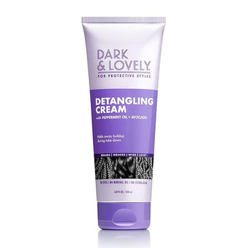 SoftSheen-Carson Dark&Lovely Detangling Cream, 6.8 Fl Oz - For Protective Styles, With Peppermint&Avocado Oil for Braids, Weaves, Wigs&Locs No Dyes, No Mineral Oil, No Petrolatum