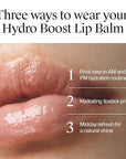 Neutrogena Hydro Boost Hyaluronic Acid, Unscented Lip Balm Leaves Lips Feeling Hydrated, Sheer Ice Nude Lip Balm with a Sweet Sugar Flavor, Fragrance Free, 0.5 oz