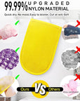 3 Pieces African Net Sponge Exfoliating Mitts Exfoliator Gloves Visibly Lift Away Dead Skin, Great for Spray Tan Removal or Keratosis PilarisExfoliating Mitts (Pink,Yellow,Purple)