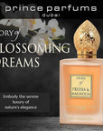 Prince Parfums Dubai - Story of Freesia Magnolia For Women - 3.4 Ounces - Extrait de Parfum - Delicate Bouquet of Freesia, Magnolia - Essence of Femininity & Beauty