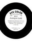 Antique Gold Carmel Bronze Shimmer Pressed Powder Single Vegan Eyeshadow; Talc, Paraben & Cruelty Free