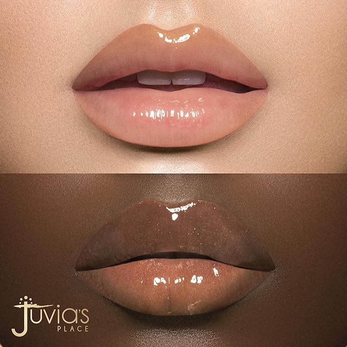 Juvia's Place Magic Lip Oil - Sweet Orange - Smooth, Hydrating w/Vitamin E for Soft, Glossy, Juicy Lips - Infused with Fruit Extracts - Tinted, Shimmering, Lightweight & Non-sticky Lip Oil for Summer