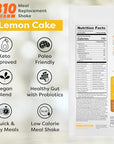 310 Nutrition All-In-One Meal Replacement Shake Powder - Plant-Based Protein Smoothie Blend w/ High Fiber, Probiotics & Adaptogens - Low Carb, Vegan, Keto & Paleo Friendly - Lemon Cake - 14 Servings