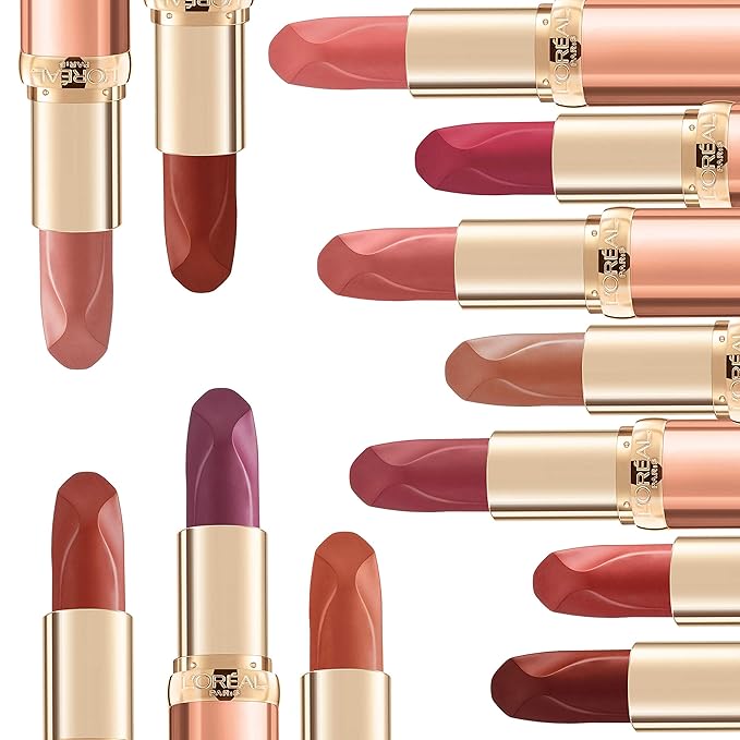 L'Oreal Paris Colour Riche Les Nus Lipstick, Nu Insouciant, 0.13 Oz.