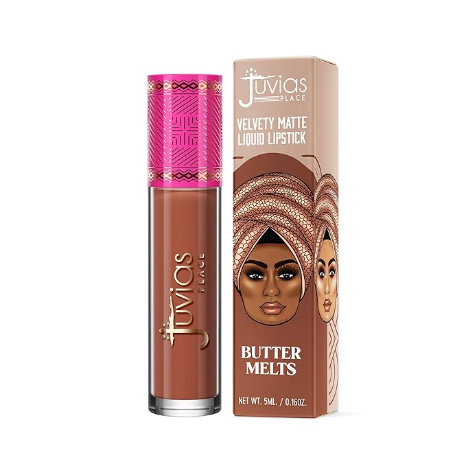Juvia's Place Velvety Matte Liquid Lipstick Butter Melts - Hydrating, Long-Wearing, Velvety Soft & Feather Light - Hyperpigmented Creamy Matte Lipstick for Women