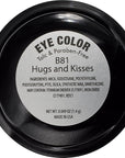 Hugs and Kisses Shimmering Muted Baby Cool Toned Pink Satin Pressed Powder Single Vegan Eyeshadow; Talc, Paraben & Cruelty Free