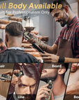 Hair Clippers for Men Professiona,3 in 1 T-Blade Barber Clippers and Trimmers Set for Barber kit, Mens Cordless Hair Clippers, Beard Trimmer for Men