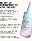 Pacifica Peptide Face Moisturizer Future Youth Daily Turnaround Hydrating, SPF 50 Broad Spectrum, UVA/UVB Sun Protection, Sunscreen, Face Moisturizer, Anti-Aging, Vegan, 1.7 fl oz (1 Count)