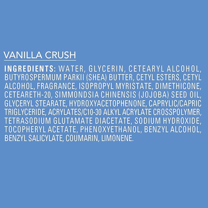 Jergens Shea Fusion Vanilla Crush Body Lotion, Moisturizer with Shea Butter & Vitamin E, 14 Fl Oz