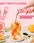 [Liveling] Apple Cider Vinegar Drink Stick & 3-in-1 Shot – Grapefruit Flavor | Supports Digestion, Daily Cleanse, Sugar-Free, Low-Calorie, Portable On-The-Go Packets (30 sticks)