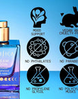 Pacifica Dream Moon Womens Spray Perfume 1 fl oz – Long-Lasting Floral Woody Fragrance for Her - Rose, Patchouli, Sandalwood – 100% Vegan, Cruelty-Free, Phthalate-Free Fragrance
