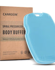 Zinc Infused Silicone Body Scrubber for Shower,Food-Grade Handheld Cleansing Skin Brush, Gentle Exfoliating and Lather Well - Azure