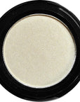 White Satin Snowflake Pearl Shimmer Finish Pressed Powder Single Vegan Eyeshadow; Talc, Paraben & Cruelty Free