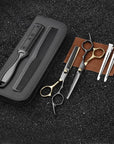 Hair Cutting Scissors Kit, Fcysy Professional Barber Shears Set with Hair Scissors Thinning Shears, Tijeras para Cortar Cabello Haircutting Sheers Hair Cut Blending Salon Scissor for Men Women Pet