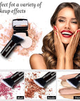 Makeup Brush Kabuki Face Brushes Retractable Travel Blush Kabuki Brush Portable Flawless for Foundation, Powder Blush, Bronzer, Buffing, Liquid, Cream, Cruelty Free with Cover(1PCS)