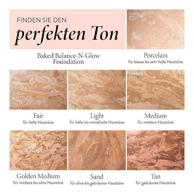 LAURA GELLER NEW YORK Baked Balance-N-Glow Illuminating Foundation - Fair - Buildable Sheer to Light Coverage - Satin Finish