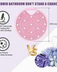 Lymphatic Drainage Silicone Body Scrubber for Shower - Exfoliating Silicone Loofah with Zinc Infused and Stiff Massage Nodes，for Improving Skin Health and Reduces Acne -Pink