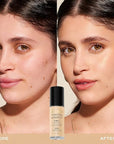 Milani Conceal + Perfect 2-in-1 Foundation + Concealer for a Flawless Complexion, Under Eye Corrector, Cover Redness and Imperfections, Waterproof and Sweatproof - Creamy Nude