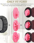INNERNEED Exfoliating Net Cover Sponge Bath Scrubbing Loofah Rough Washcloth Case 2pcs, Only for INNERNEED Silicone Body Brush (Black Case)