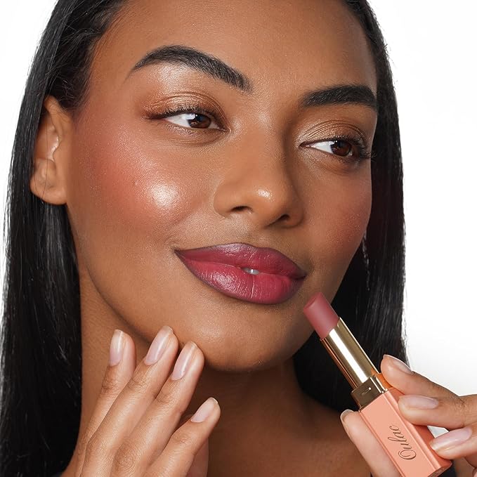 Oulac Hydrating Lipstick Set For Women Plum Brown Lipsticks High Impact Lipcolor Tinted Lip Balm, Nourishing, Satin Finish, Moisturizing Creamy Formula, Vegan Gluten Free 05+06+08(SET 2)