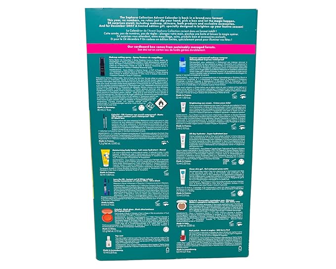 Sephora Collection Holiday Beauty Advent Calendar 2025 – 24 Makeup, Skincare, Bath & Accessory Gifts