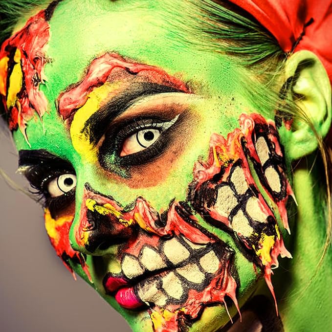 MEICOLY Light Green Face Body Paint(2.37Oz),Lime Green Face Paint for Halloween SFX Witch Makeup,Elphaba Green Face Paint,Camouflage Hunting Hulk Gamora,St Patrick's Day Accessories