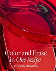 PLAT LIPS 931 CRAZY PERSIMMON, Lip & Cheek, Lightweight, Naturally Dewy+ Glowy Finish, Blendable & Buildable Formula (1.2g, 0.003 oz.)