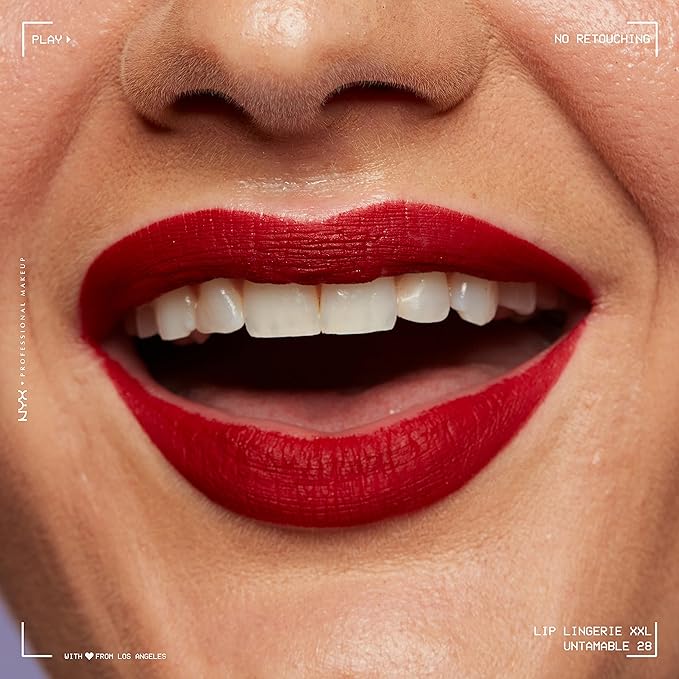 NYX PROFESSIONAL MAKEUP Lip Lingerie XXL Matte Liquid Lipstick - Untamable (Brick Red)