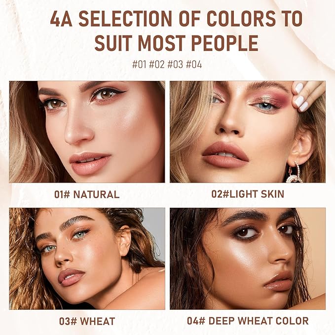 Long-Lasting Concealer Foundation Stick, Full Coverage Foundation Stick, Contouring foundation, Cover Blemishes for All Skin Types (LIGHT SKIN)