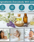 Spa Gift Baskets For Women - Luxury Bath Set With Jasmine & Lavender - Spa Kit Includes Body Wash, Bubble Bath, Lotion, Bath Salts, Body Scrub, Body Spray, Shower Puff, and Towel