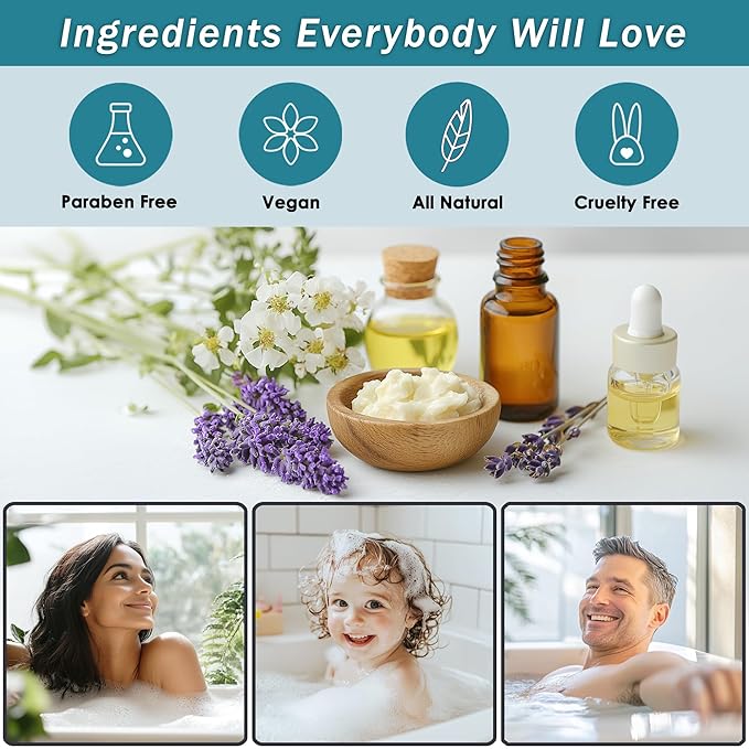 Spa Gift Baskets For Women - Luxury Bath Set With Jasmine & Lavender - Spa Kit Includes Body Wash, Bubble Bath, Lotion, Bath Salts, Body Scrub, Body Spray, Shower Puff, and Towel