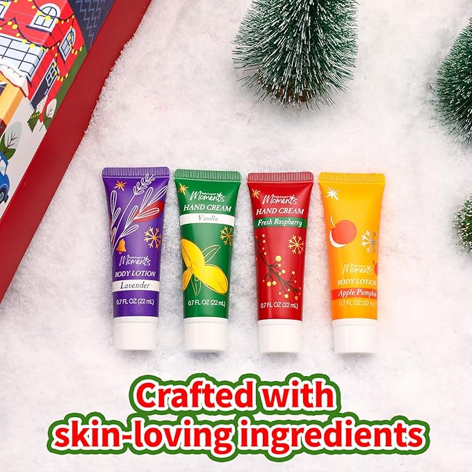 Advent Calendar 2025 Gift Set for Women, 24pcs Holiday Gifts with Body Lotion, Hand Cream, Shower Gel, Bath Bomb, Spa Gifts Basket, New Year Gifts for Women