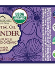 US Organic 100% Pure Lavender Essential Oil, Directly sourced from Bulgaria, USDA Certified Organic, Undiluted, for Diffuser, Humidifier, Massage, Skin, Hair Care, Non GMO, 10 ml 2 Pack