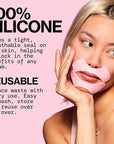 Pacifica Beauty Reusable Lip Line Mask, Skincare, Silicone Mask, For Fine Lines and Wrinkles, Lift and Firm, Pair with Serum, Storage Tin Included, Skin Care, Face Masks Skincare, Vegan, 2 Pieces