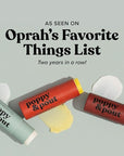 Poppy & Pout Blood Orange Mint Jumbo Lip Balm | All Natural Lip Balms & Moisturizers | Hydrates with Beeswax, Vitamin E, Organic Coconut Oil | Cruelty-Free | Lip Balm in Recyclable Cardboard Tube