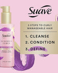 Suave Pink Luscious Curls Styling Cream Hair Cream for Luscious Curls Curl Defining Cream with Amino Acid Complex 4.75 oz