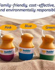 Solar Buddies Sunscreen Applicator - Single Blue - Refillable Roll on Sponge Sunscreen, Suncream & Lotion Applicator For Kids, Adults & Families - Holds 3.4fl oz, Perfect Size for Travel