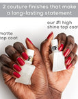 Essie Gel Couture Long-Lasting Nail Polish, 8-Free Vegan, Raisin Brown, All Checked Out, 0.46 fl oz