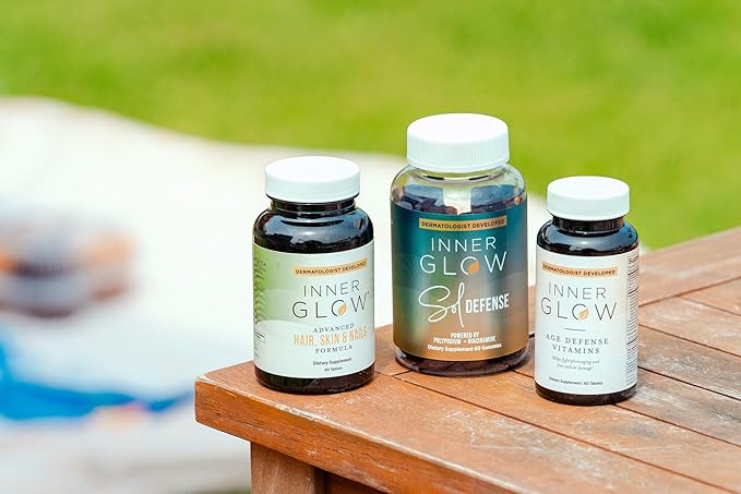 Age Defense Vitamins - Dermatologist and Plastic Surgeon Developed to Fight photoaging and Melasma, Polypodium Leucotomos Antioxidant Formula – Vegan, Gluten-Free – 60 Capsules