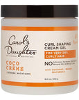 Carol’s Daughter Coco Creme Curl Shaping Cream Gel, with Coconut Oil, Coconut Milk, Hair Gel for Curly Hair , Silicone, Paraben and Mineral Oil Free, For Very Dry Split Ends, 16 Oz