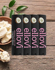 Ellovi Natural Lip Butter Lip Balm - Original - Pure Enough to Eat - Made With Just 6 Vegan Ingredients - 100% Natural & Organic Moisturizing Lip Care for All Day Hydration (4-Pack)